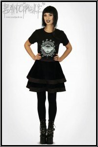 "Luna" Taillenrock - schwarz